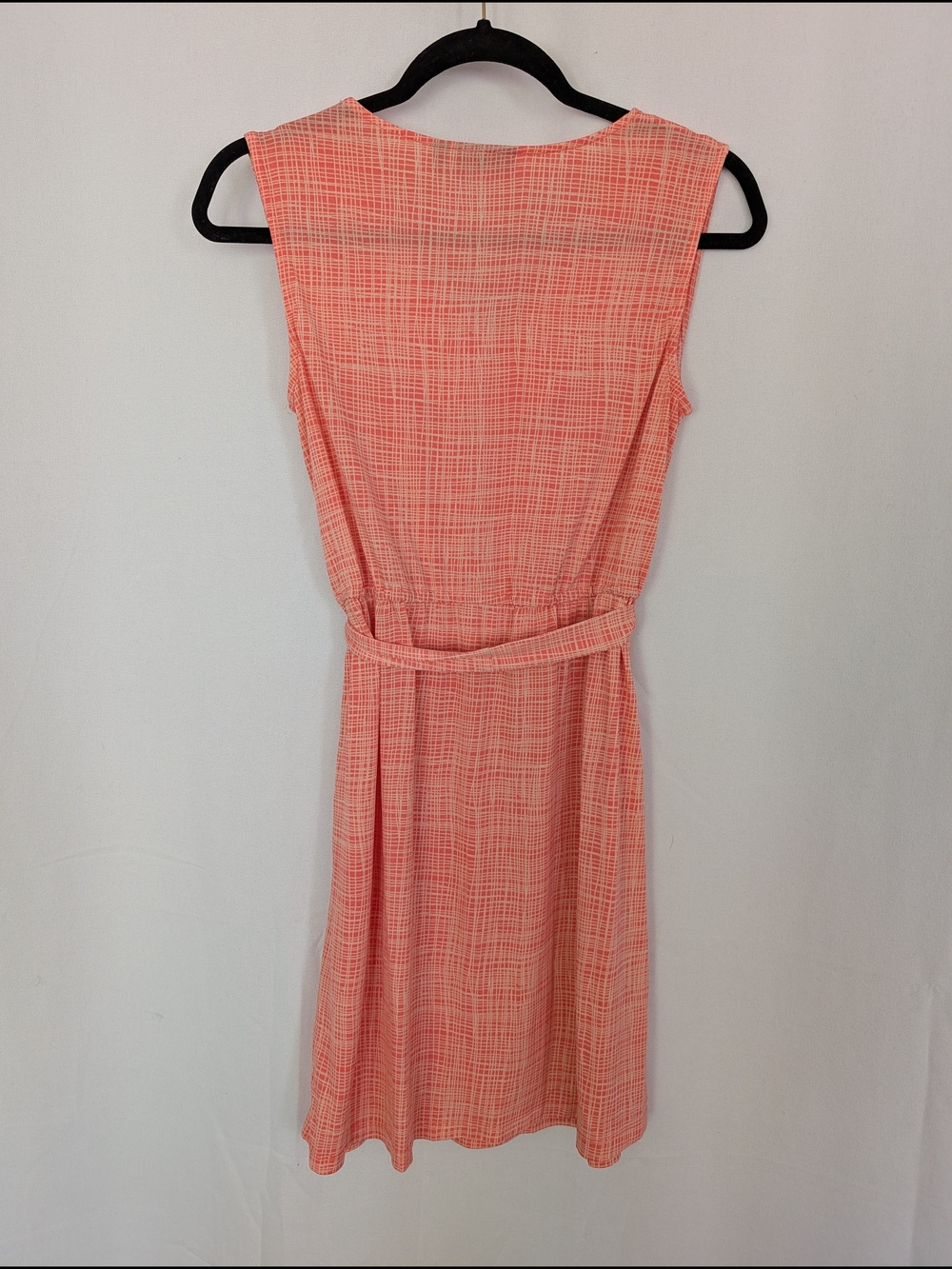 Apt. 9 Coral Textured V-Neck Belted Midi Dress - Picture 3 of 3